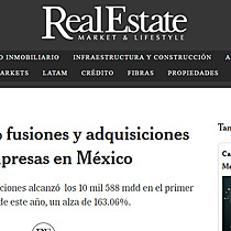Crecen 18.7% fusiones y adquisiciones de empresas en Mxico